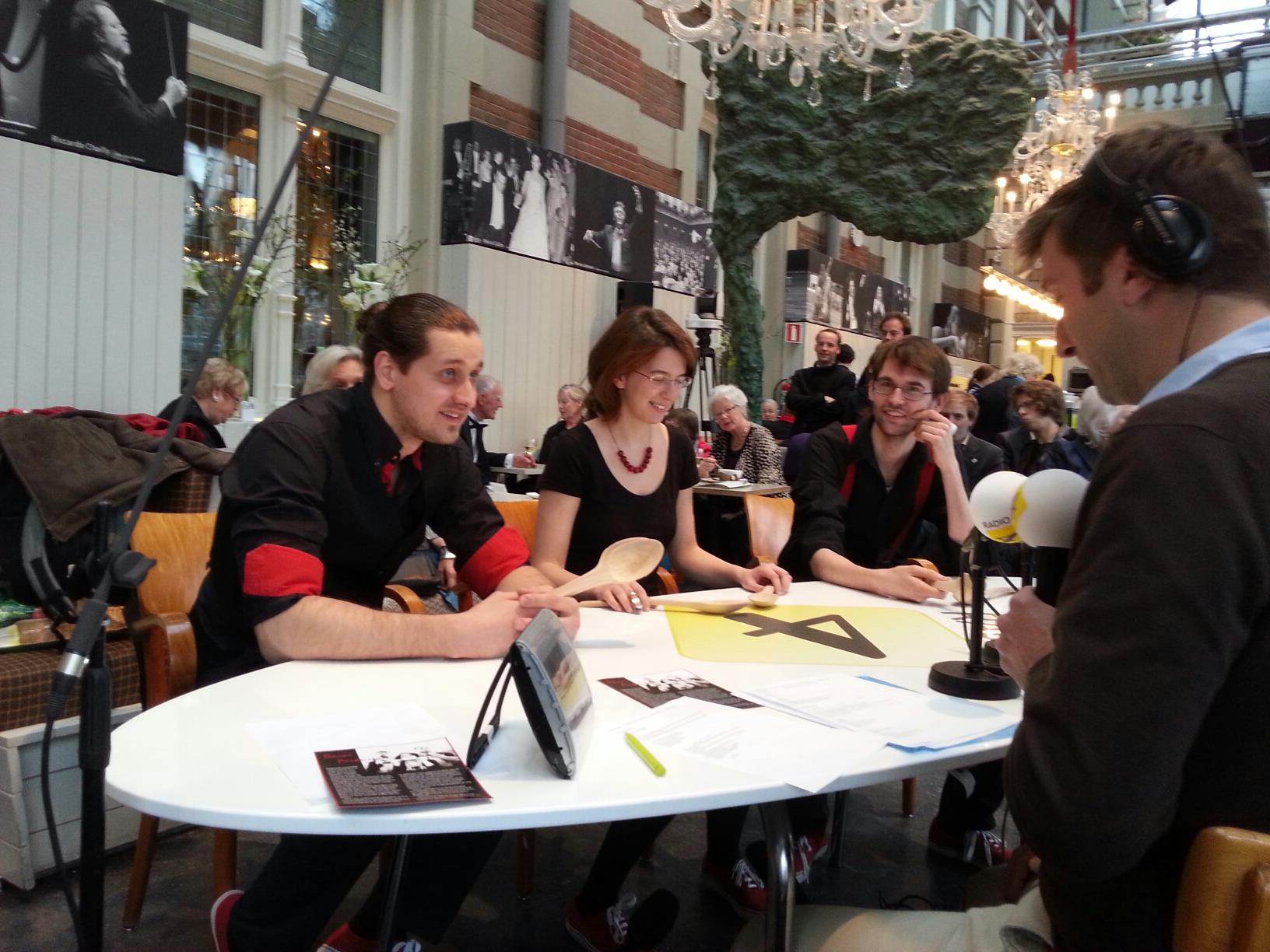 Interview for Radio4 at the Concertgebouw Amsterdam