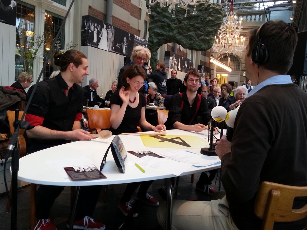 Interview for the Radio4 at the Concertgebouw Amsterdam